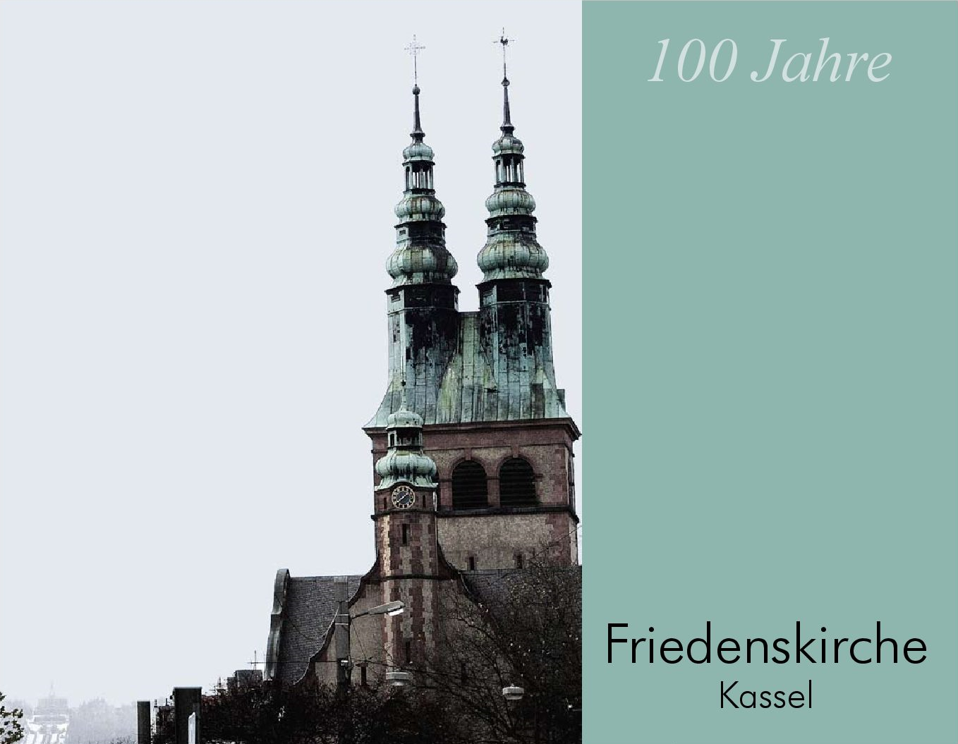Titelbild der Festschrift '100 Jahre Friedenskirche Kassel'