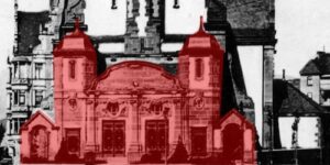 Historisches Kirchenportal (rot markiert)