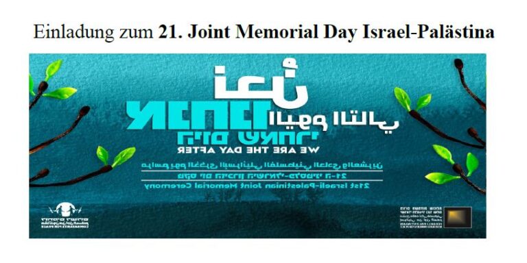 21. Joint Israeli–Palestinian Memorial Day Ceremony