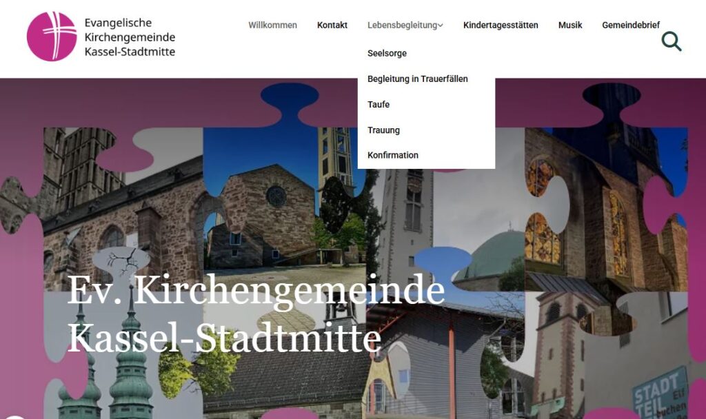 Startseitenbild der Website Kirchengemeinde Kassel-Stadtmitte